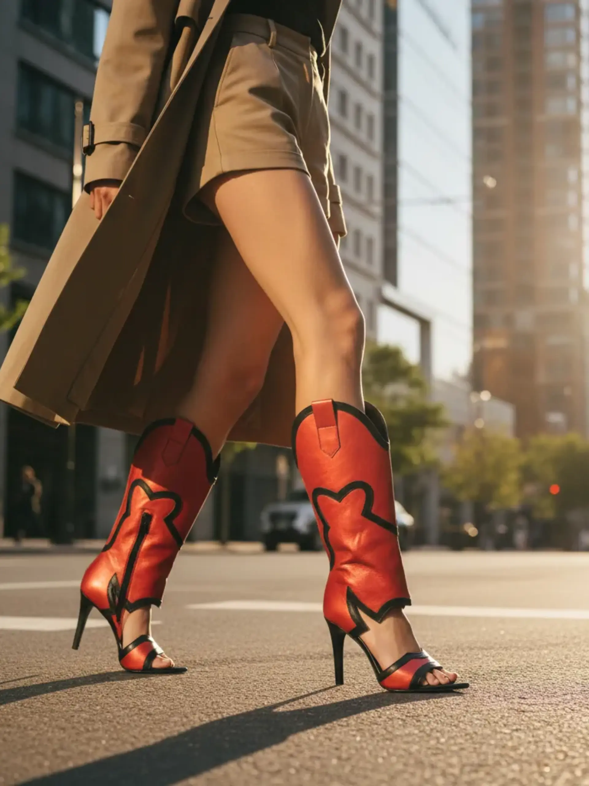 1 - kowbojki peep toe-1